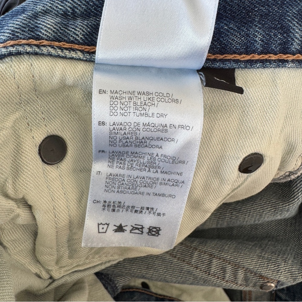 John Elliot The Daze Nimbus Mens Jeans Blue Size 36 Button Fly Luxury Designer - Picture 13 of 14